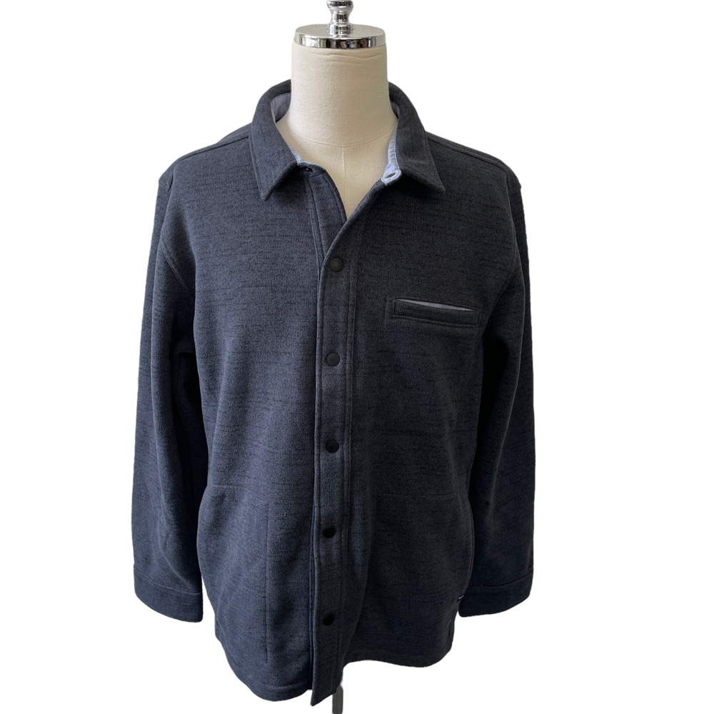 Prana Gray Lightweight Shirt Jacket View 3
